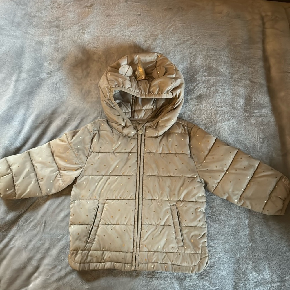 Gap unicorn coat size 18-24 mo